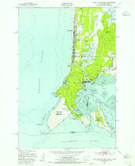 Cape Disappointment Washington Historical topographic map, 1:24000 scale, 7.5 X 7.5 Minute, Year 1949