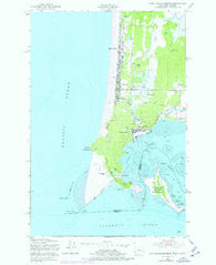 Cape Disappointment Washington Historical topographic map, 1:24000 scale, 7.5 X 7.5 Minute, Year 1949
