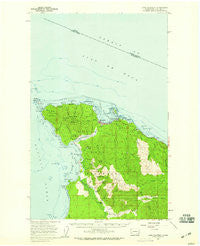 Cape Flattery Washington Historical topographic map, 1:62500 scale, 15 X 15 Minute, Year 1957