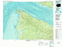 Cape Flattery Washington Historical topographic map, 1:100000 scale, 30 X 60 Minute, Year 1986