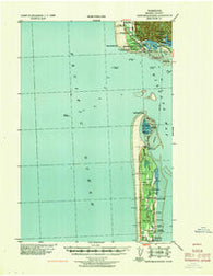 Cape Shoalwater Washington Historical topographic map, 1:62500 scale, 15 X 15 Minute, Year 1938