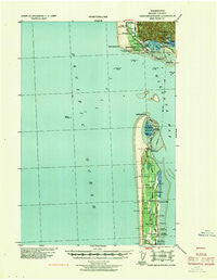 Cape Shoalwater Washington Historical topographic map, 1:62500 scale, 15 X 15 Minute, Year 1938