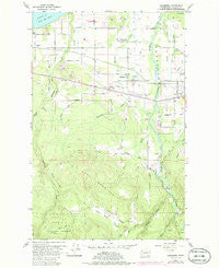 Carlsborg Washington Historical topographic map, 1:24000 scale, 7.5 X 7.5 Minute, Year 1956