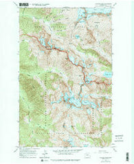 Cascade Pass Washington Historical topographic map, 1:24000 scale, 7.5 X 7.5 Minute, Year 1963