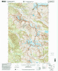 Cascade Pass Washington Historical topographic map, 1:24000 scale, 7.5 X 7.5 Minute, Year 1999