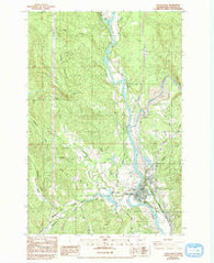 Castle Rock Washington Historical topographic map, 1:24000 scale, 7.5 X 7.5 Minute, Year 1984