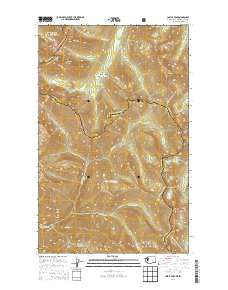 Castle Peak Washington Current topographic map, 1:24000 scale, 7.5 X 7.5 Minute, Year 2014