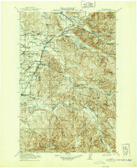 Cedar Lake Washington Historical topographic map, 1:125000 scale, 30 X 30 Minute, Year 1913