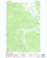 Cedarville Washington Historical topographic map, 1:24000 scale, 7.5 X 7.5 Minute, Year 1986