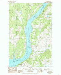 Cedonia Washington Historical topographic map, 1:24000 scale, 7.5 X 7.5 Minute, Year 1985