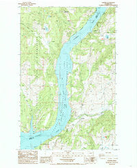 Cedonia Washington Historical topographic map, 1:24000 scale, 7.5 X 7.5 Minute, Year 1985