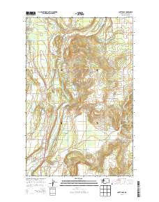 Chattaroy Washington Current topographic map, 1:24000 scale, 7.5 X 7.5 Minute, Year 2014