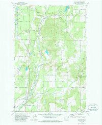 Chattaroy Washington Historical topographic map, 1:24000 scale, 7.5 X 7.5 Minute, Year 1973