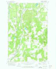 Chattaroy Washington Historical topographic map, 1:24000 scale, 7.5 X 7.5 Minute, Year 1973