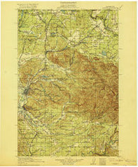Chehalis Washington Historical topographic map, 1:125000 scale, 30 X 30 Minute, Year 1916