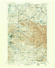 Chehalis Washington Historical topographic map, 1:125000 scale, 30 X 30 Minute, Year 1916