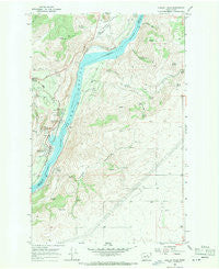 Chelan Falls Washington Historical topographic map, 1:24000 scale, 7.5 X 7.5 Minute, Year 1968