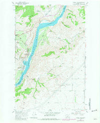 Chelan Falls Washington Historical topographic map, 1:24000 scale, 7.5 X 7.5 Minute, Year 1968