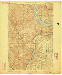 Chelan Washington Historical topographic map, 1:125000 scale, 30 X 30 Minute, Year 1901