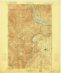 Chelan Washington Historical topographic map, 1:125000 scale, 30 X 30 Minute, Year 1901