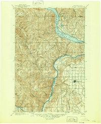 Chelan Washington Historical topographic map, 1:125000 scale, 30 X 30 Minute, Year 1901