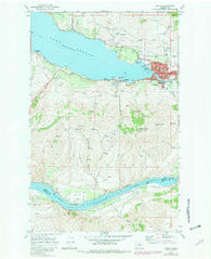 Chelan Washington Historical topographic map, 1:24000 scale, 7.5 X 7.5 Minute, Year 1968