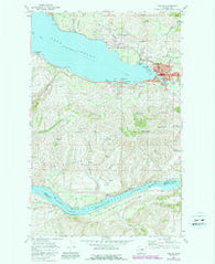 Chelan Washington Historical topographic map, 1:24000 scale, 7.5 X 7.5 Minute, Year 1968