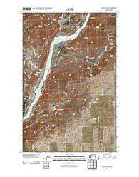 Chelan Falls Washington Historical topographic map, 1:24000 scale, 7.5 X 7.5 Minute, Year 2011