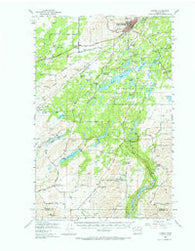 Cheney Washington Historical topographic map, 1:62500 scale, 15 X 15 Minute, Year 1954