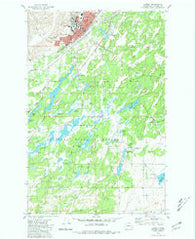 Cheney Washington Historical topographic map, 1:24000 scale, 7.5 X 7.5 Minute, Year 1980