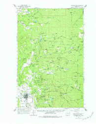 Chewelah Mtn Washington Historical topographic map, 1:62500 scale, 15 X 15 Minute, Year 1964