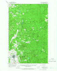 Chewelah Mtn Washington Historical topographic map, 1:62500 scale, 15 X 15 Minute, Year 1964