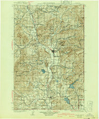 Chewelah Washington Historical topographic map, 1:125000 scale, 30 X 30 Minute, Year 1930