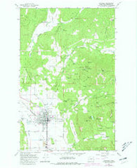 Chewelah Washington Historical topographic map, 1:24000 scale, 7.5 X 7.5 Minute, Year 1964
