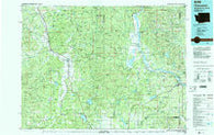 Chewelah Washington Historical topographic map, 1:100000 scale, 30 X 60 Minute, Year 1984