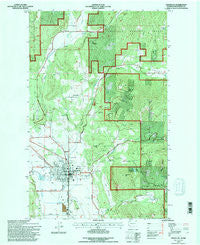 Chewelah Washington Historical topographic map, 1:24000 scale, 7.5 X 7.5 Minute, Year 1992