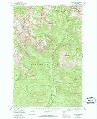 Chinook Pass Washington Historical topographic map, 1:24000 scale, 7.5 X 7.5 Minute, Year 1971