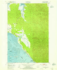Chinook Washington Historical topographic map, 1:24000 scale, 7.5 X 7.5 Minute, Year 1949
