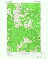 Chiwaukum Mts Washington Historical topographic map, 1:62500 scale, 15 X 15 Minute, Year 1965