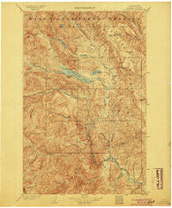 Chiwaukum Washington Historical topographic map, 1:125000 scale, 30 X 30 Minute, Year 1904