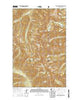 Chiwaukum Mountains Washington Current topographic map, 1:24000 scale, 7.5 X 7.5 Minute, Year 2014