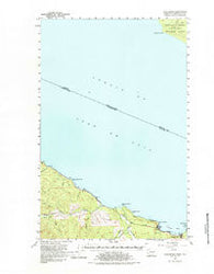 Clallam Bay Washington Historical topographic map, 1:62500 scale, 15 X 15 Minute, Year 1957