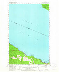 Clallam Bay Washington Historical topographic map, 1:62500 scale, 15 X 15 Minute, Year 1957