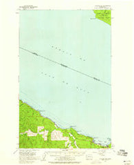 Clallam Bay Washington Historical topographic map, 1:62500 scale, 15 X 15 Minute, Year 1957