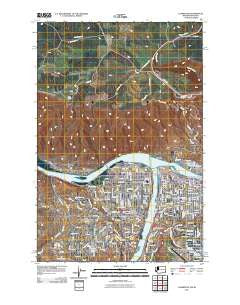 Clarkston Washington Historical topographic map, 1:24000 scale, 7.5 X 7.5 Minute, Year 2011