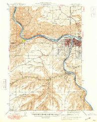 Clarkston Washington Historical topographic map, 1:62500 scale, 15 X 15 Minute, Year 1948