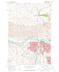 Clarkston Washington Historical topographic map, 1:24000 scale, 7.5 X 7.5 Minute, Year 1971