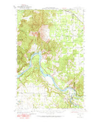Clayton Washington Historical topographic map, 1:62500 scale, 15 X 15 Minute, Year 1950