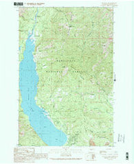 Cle Elum Lake Washington Historical topographic map, 1:24000 scale, 7.5 X 7.5 Minute, Year 1989
