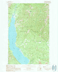 Cle Elum Lake Washington Historical topographic map, 1:24000 scale, 7.5 X 7.5 Minute, Year 1989